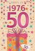 Picture of BORN IN 1976 50TH BIRTHDAY CARD